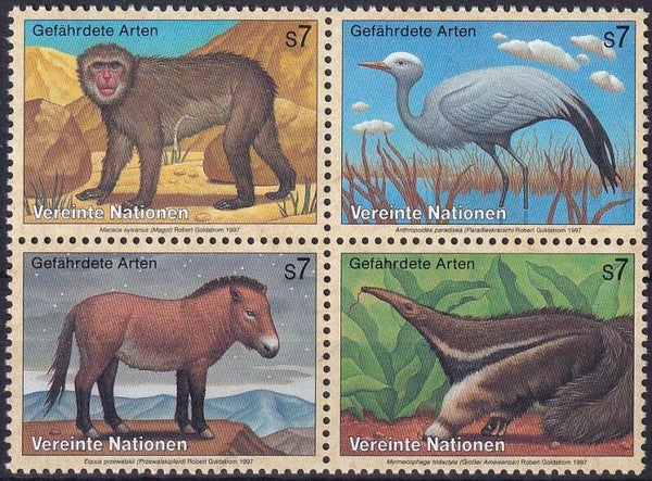Verenigde Naties Wenen - 1997 - Dieren - Postfris