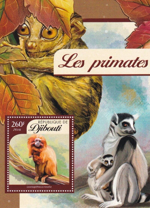 Djibouti - 2016 - Apen - Postfris