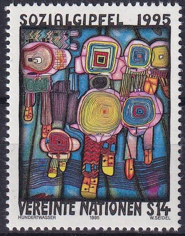 Verenigde Naties Wenen - 1995 - Hundertwasser - Postfris