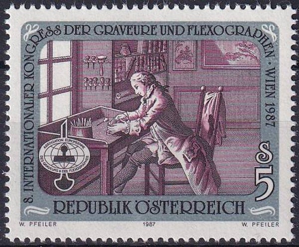 Oostenrijk - 1987 - Graveren - Postfris