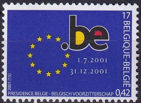 Belgie - 2001 - Europese meeloper - Postfris