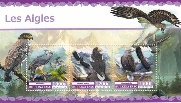Burkina Faso - 2023 - Roofvogels - Postfris