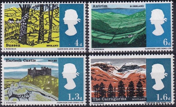 Engeland - 1966 - Landschappen - Postfris
