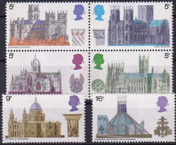 Engeland - 1969 - Kathedralen - Postfris