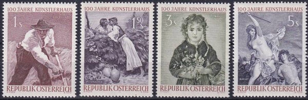 Oostenrijk - 1961 - Schilderijen - Postfris