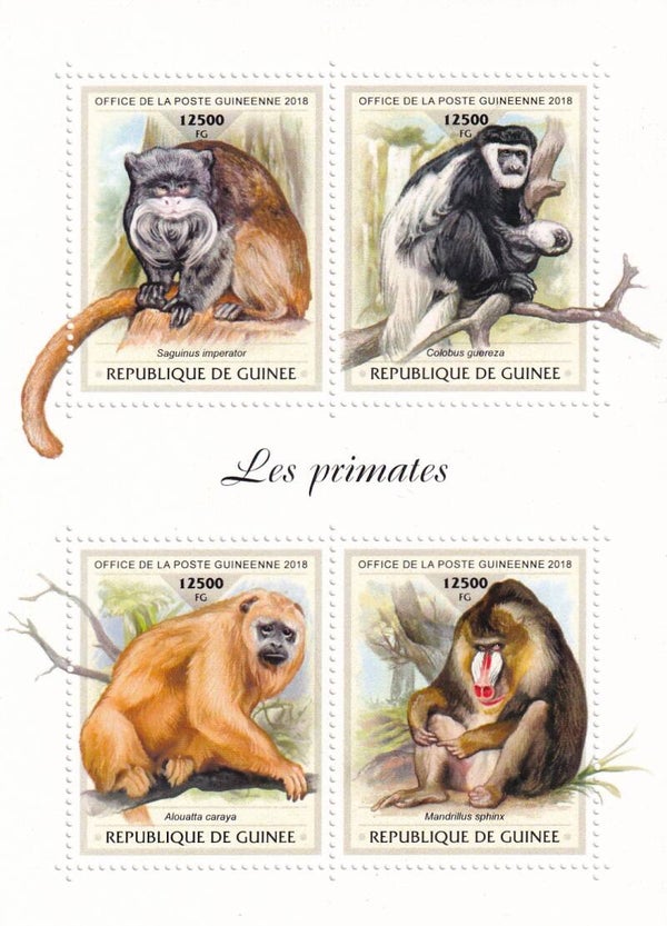 Guinee - 2018 - Apen - Postfris