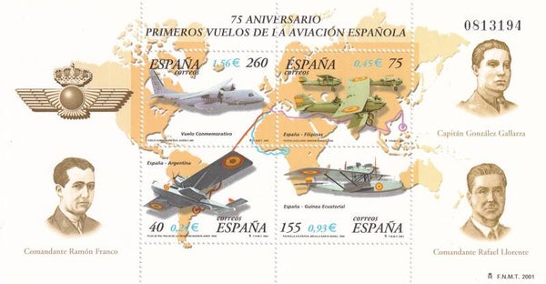Spanje - 2001 - Luchtvaart - Postfris