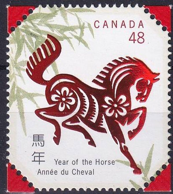 Canada - 2002 - Jaar van het paard - Postfris