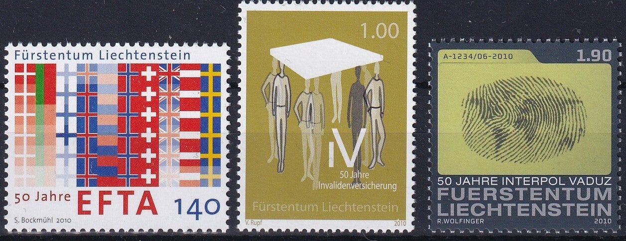 Liechtenstein - 2010 - Mix - Postfris