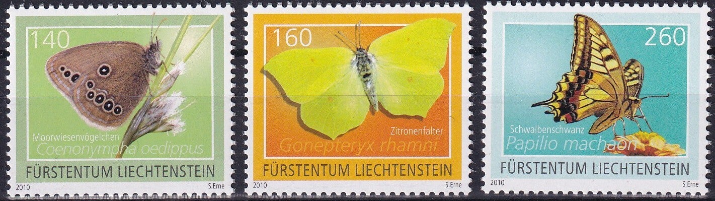 Liechtenstein - 2010 - Vlinders - Postfris