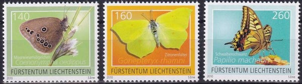 Liechtenstein - 2010 - Vlinders - Postfris