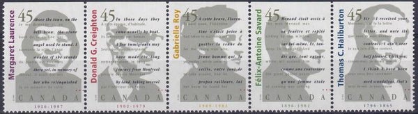 Canada - 1996 - Schrijvers - Postfris