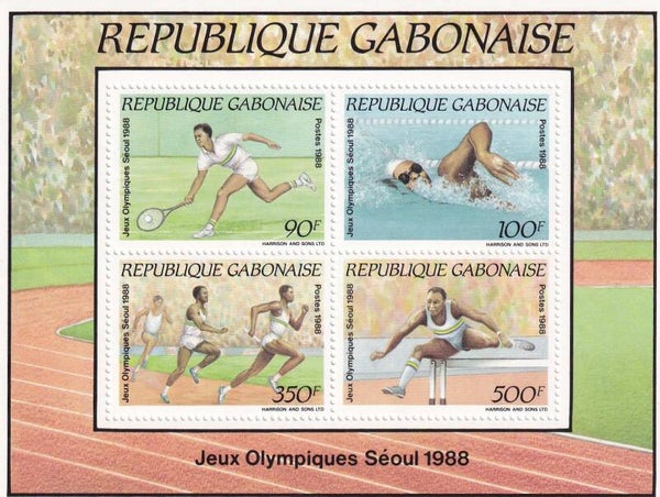Gabon - 1988 - Olympische spelen - Postfris