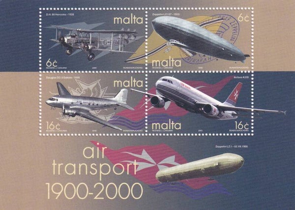 Malta - 2000 - Luchtvaart - Postfris