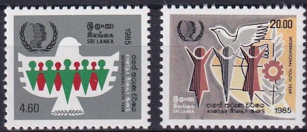 Sri Lanka - 1985 - Jaar van de jeugd - Postfris