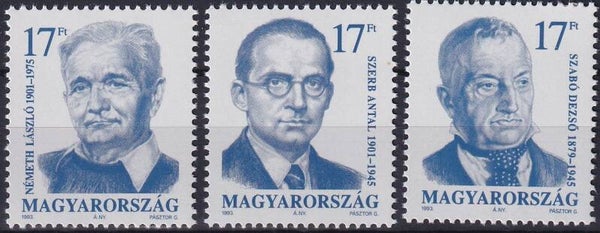 Hongarije - 1993 - Schrijvers - Postfris