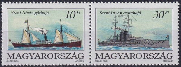 Hongarije - 1993 - Schepen - Postfris