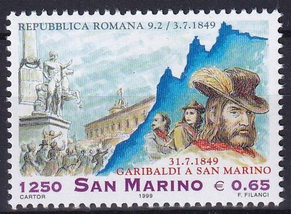 San Marino - 1999 - G.Garibaldi - Postfris