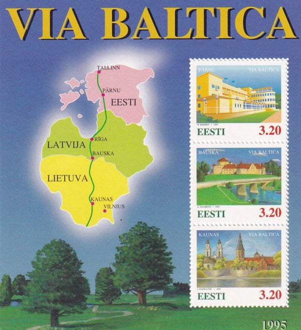 Estland - 1995 - Via Baltica - Postfris