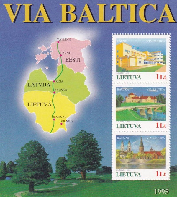 Litouwen - 1995 - Via Baltica - Postfris