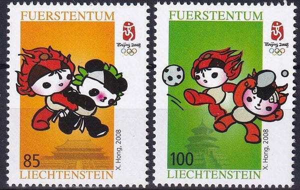 Liechtenstein - 2008 - Olympische spelen - Postfris