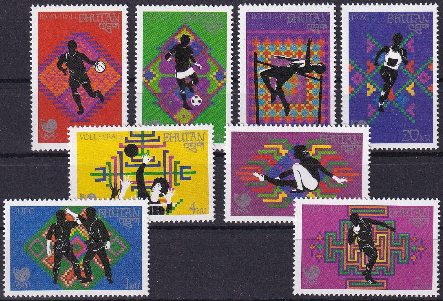 Bhutan - 1989 - Olympische spelen - Postfris