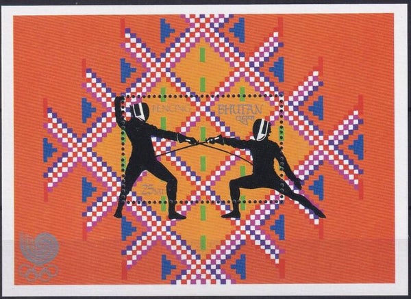 Bhutan - 1989 - Olympische spelen - Postfris