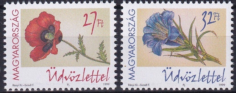 Hongarije - 1999 - Bloemen - Postfris