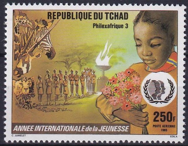 Tsjaad - 1985 - Jaar van de jeugd - Postfris