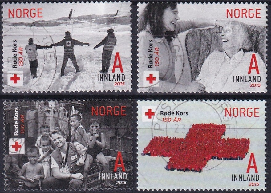 Noorwegen - 2015 - Rode kruis - Gestempeld
