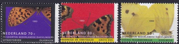 Nederland - 1993 - Vlinders - Postfris