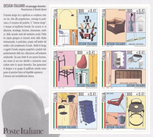Italie - 2000 - Design - Postfris