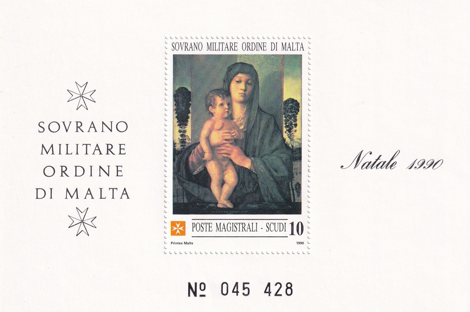 Soevereine Orde van Malta - 1990 - Kerst - Postfris