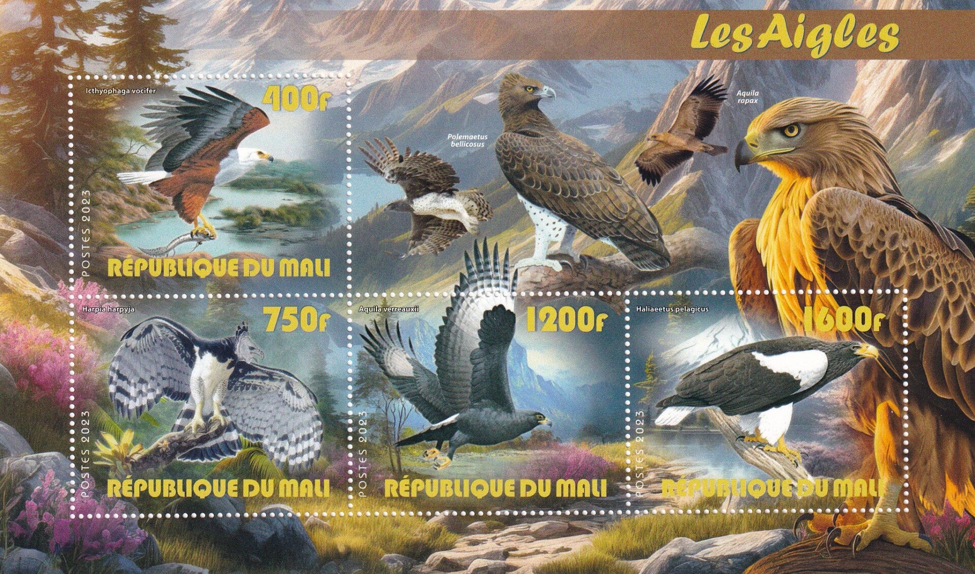 Malediven - 2023 - Roofvogels - Postfris