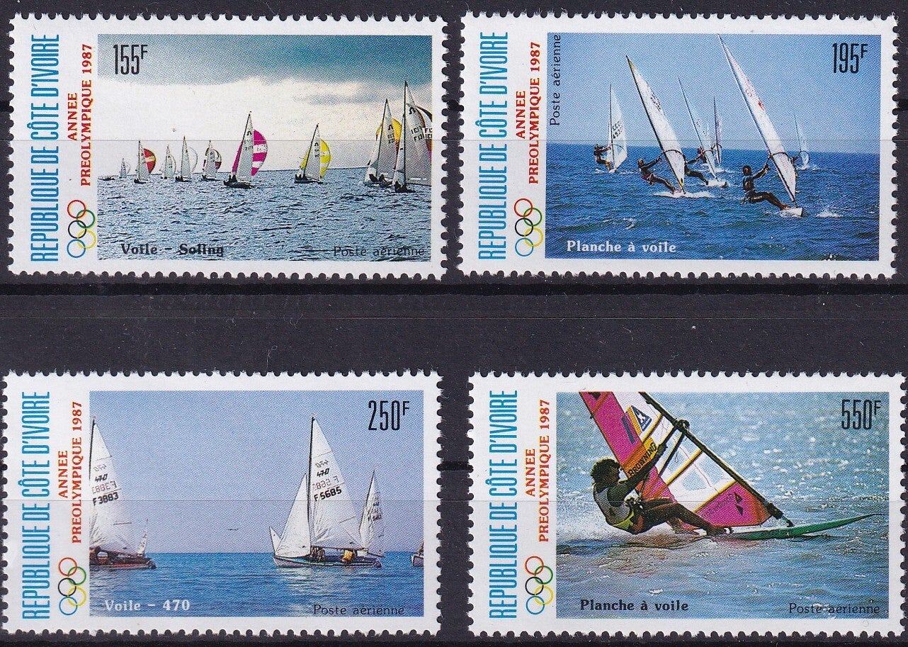 Ivoorkust - 1987 - Olympische spelen - Postfris