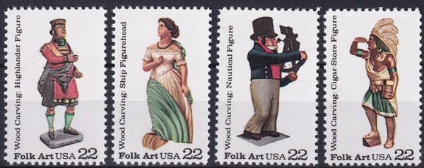 USA - 1986 - Houten figuren - Postfris