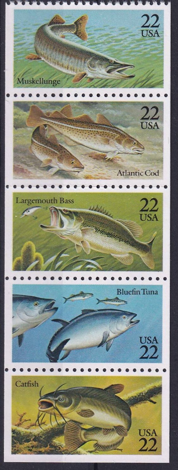 USA - 1986 - Vissen - Postfris ***