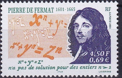 Frankrijk - 2001 - P de Fermat - Postfris