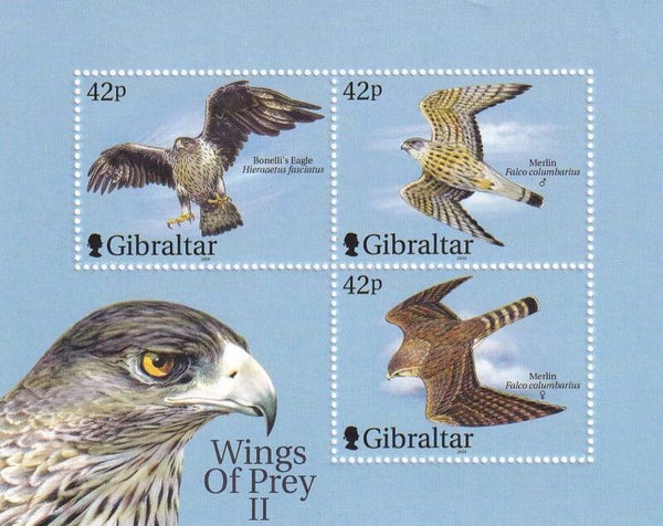 Gibraltar - 2000 - Roofvogels - Postfris