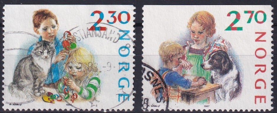 Noorwegen - 1987 - Kerst - Gestempeld