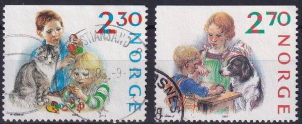 Noorwegen - 1987 - Kerst - Gestempeld