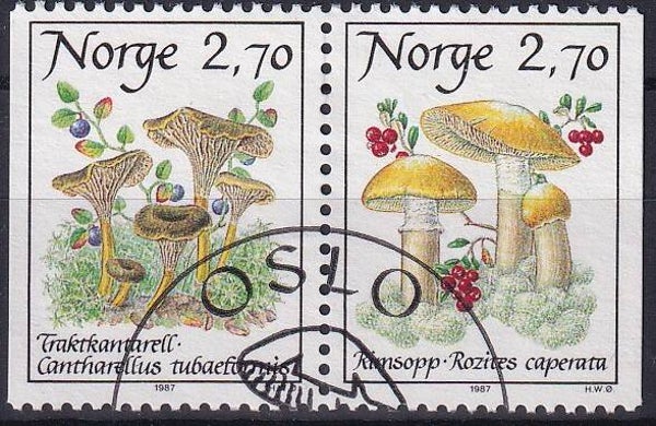 Noorwegen - 1987 - Paddestoelen - Gestempeld