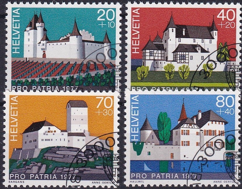 Zwitserland - 1977 - Pro Patria - Gestempeld
