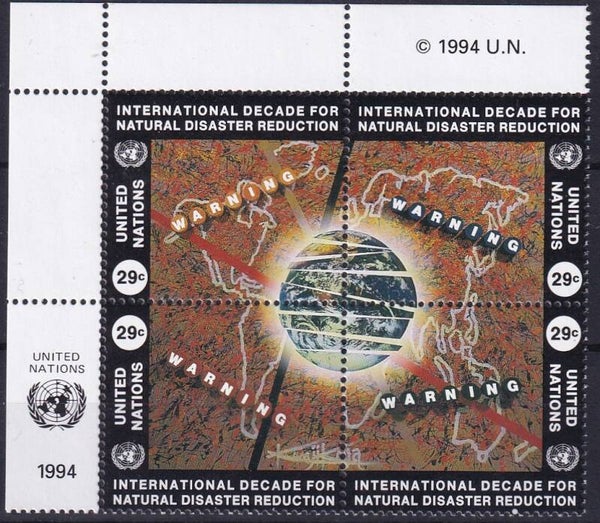 Verenigde Naties New York - 1994 - Natuurrampen - Postfris