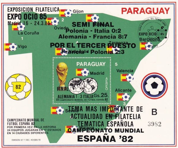 Paraguay - 1982 - Voetbal - Postfris