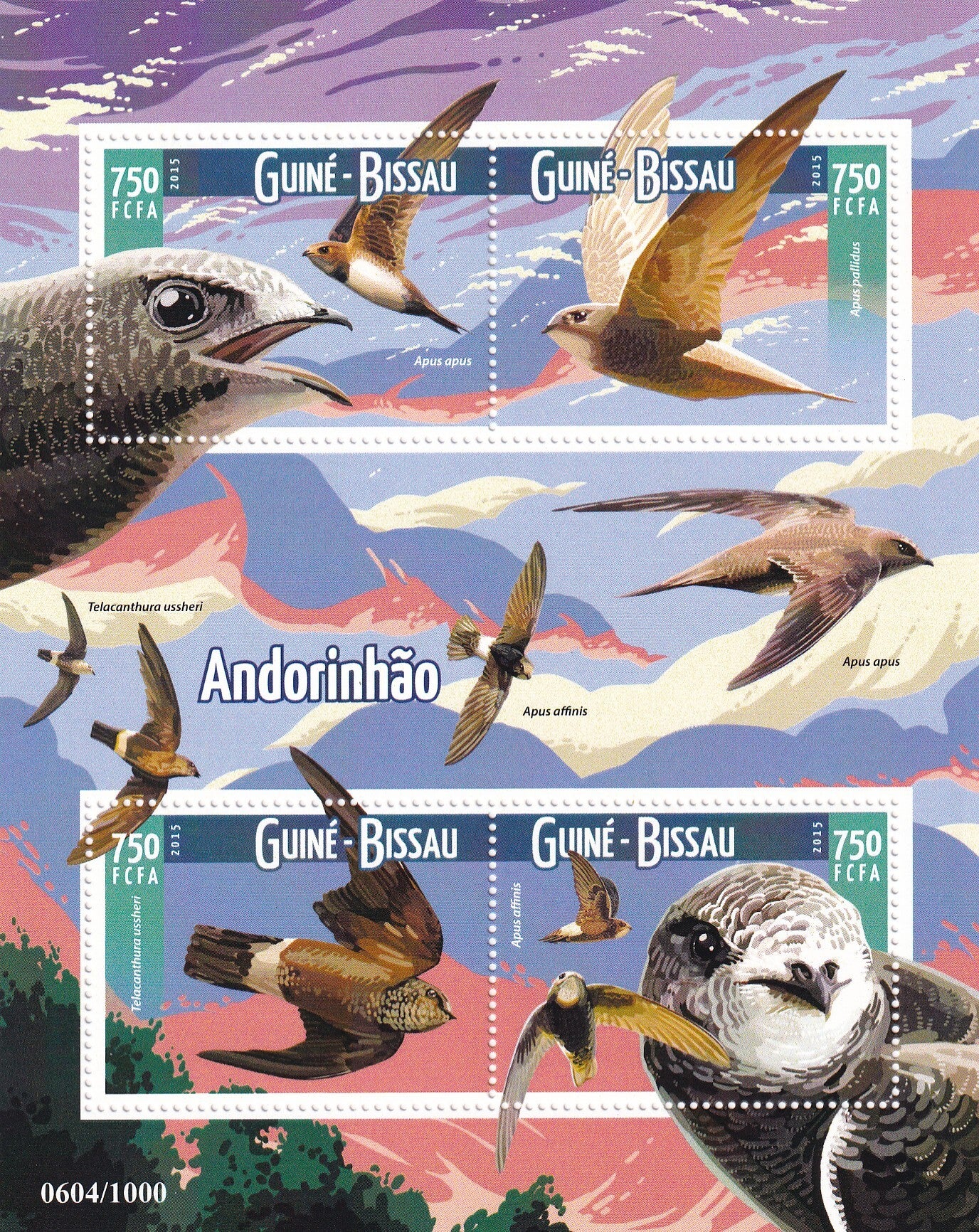 Guine Bissau - 2015 - Roofvogels - Postfris