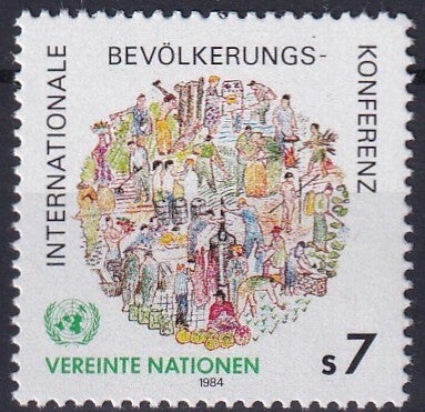 Verenigde Naties Wenen - 1984 - Populatie - Postfris
