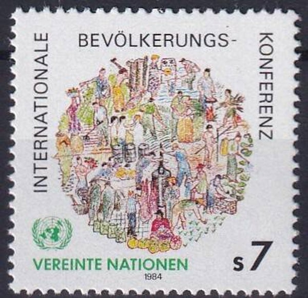 Verenigde Naties Wenen - 1984 - Populatie - Postfris