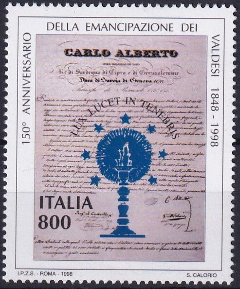 Italie - 1998 - Carlo Alberto - Postfris