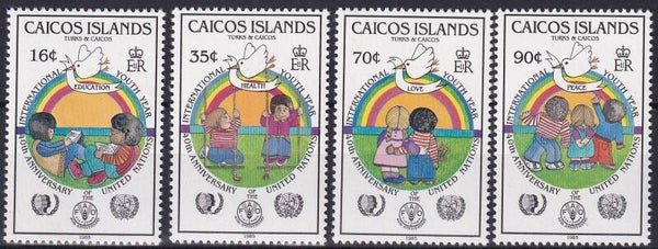 Caicos Islands - 1985 - Jaar van de jeugd - Postfris